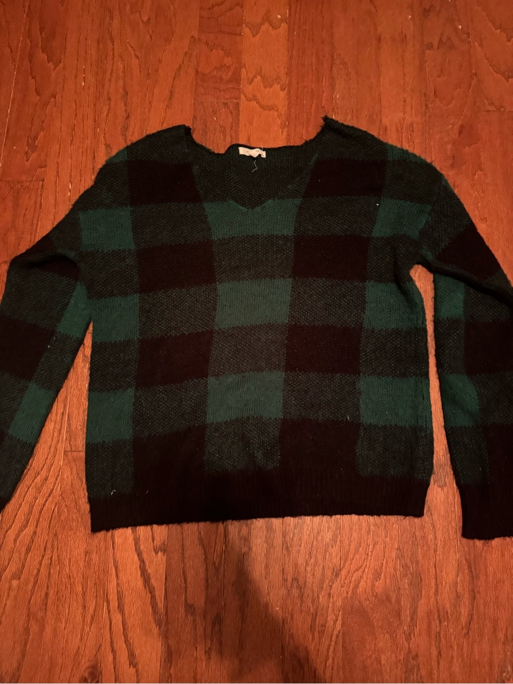 Maurices Green and Black Knit Sweater
